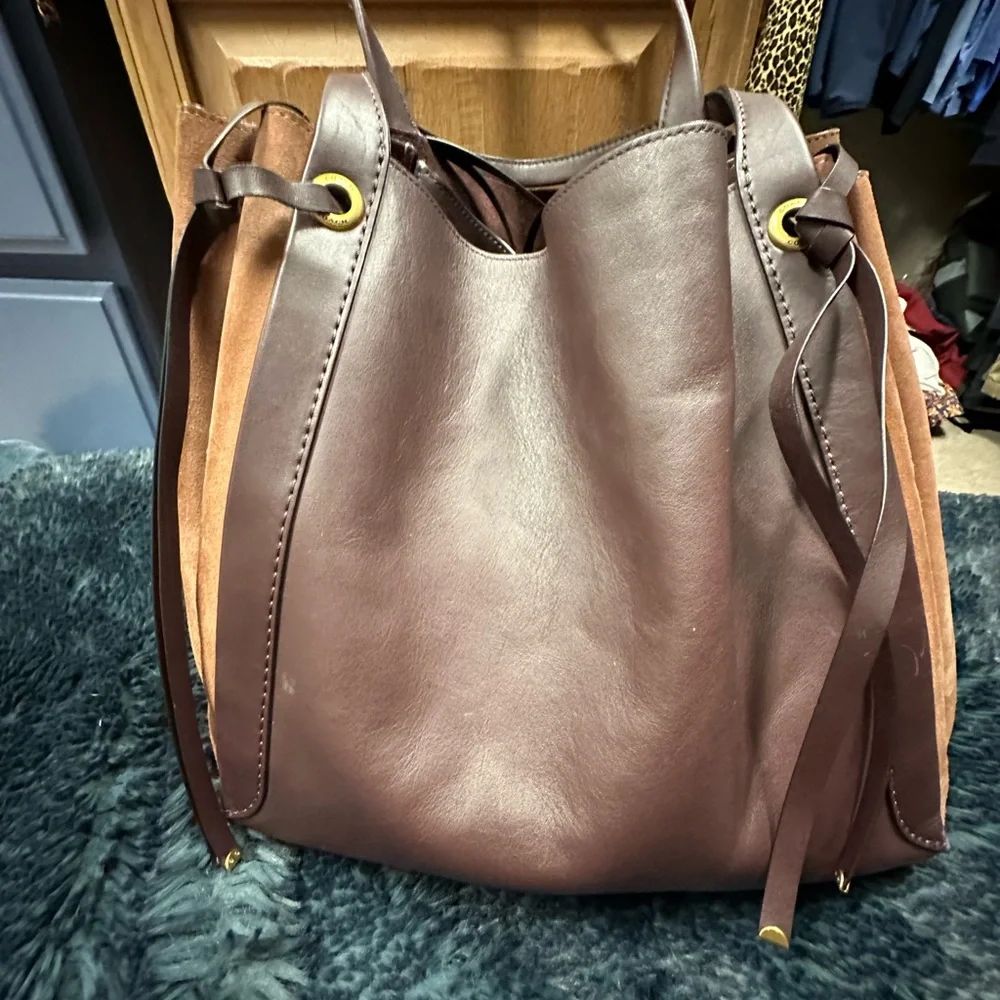 Huge Coach bag. Leather and suede - Picture 6 of 9